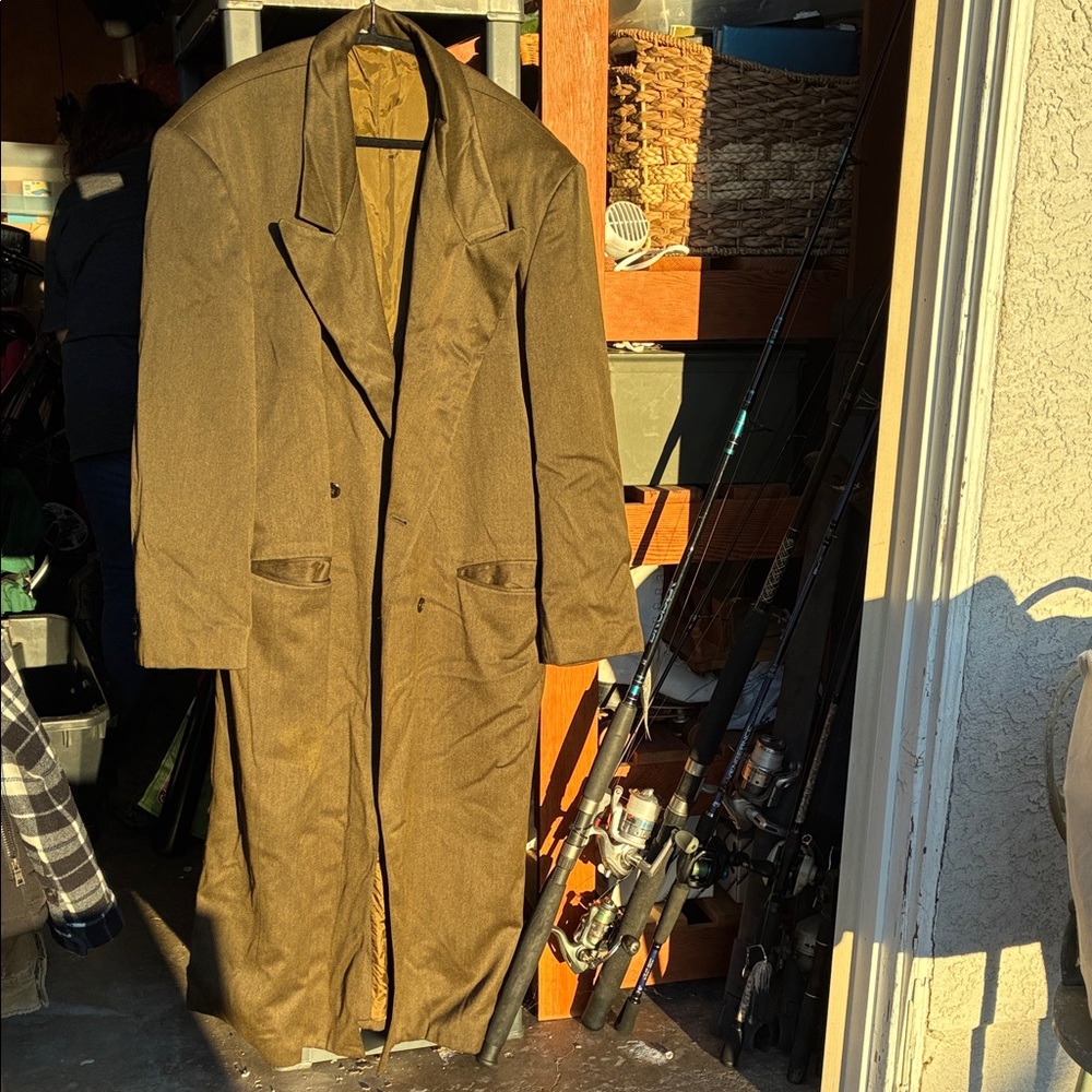 Vintage 90’s INDEX MEN Overcoat Camel Brown Oversized Trench
